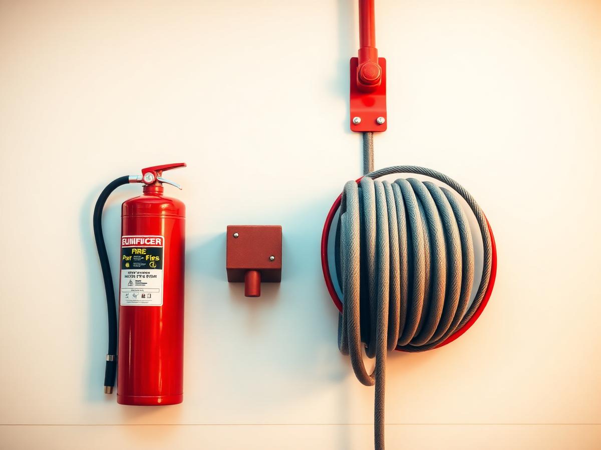 Equipamentos de combate a incêndio instalados pela TCI